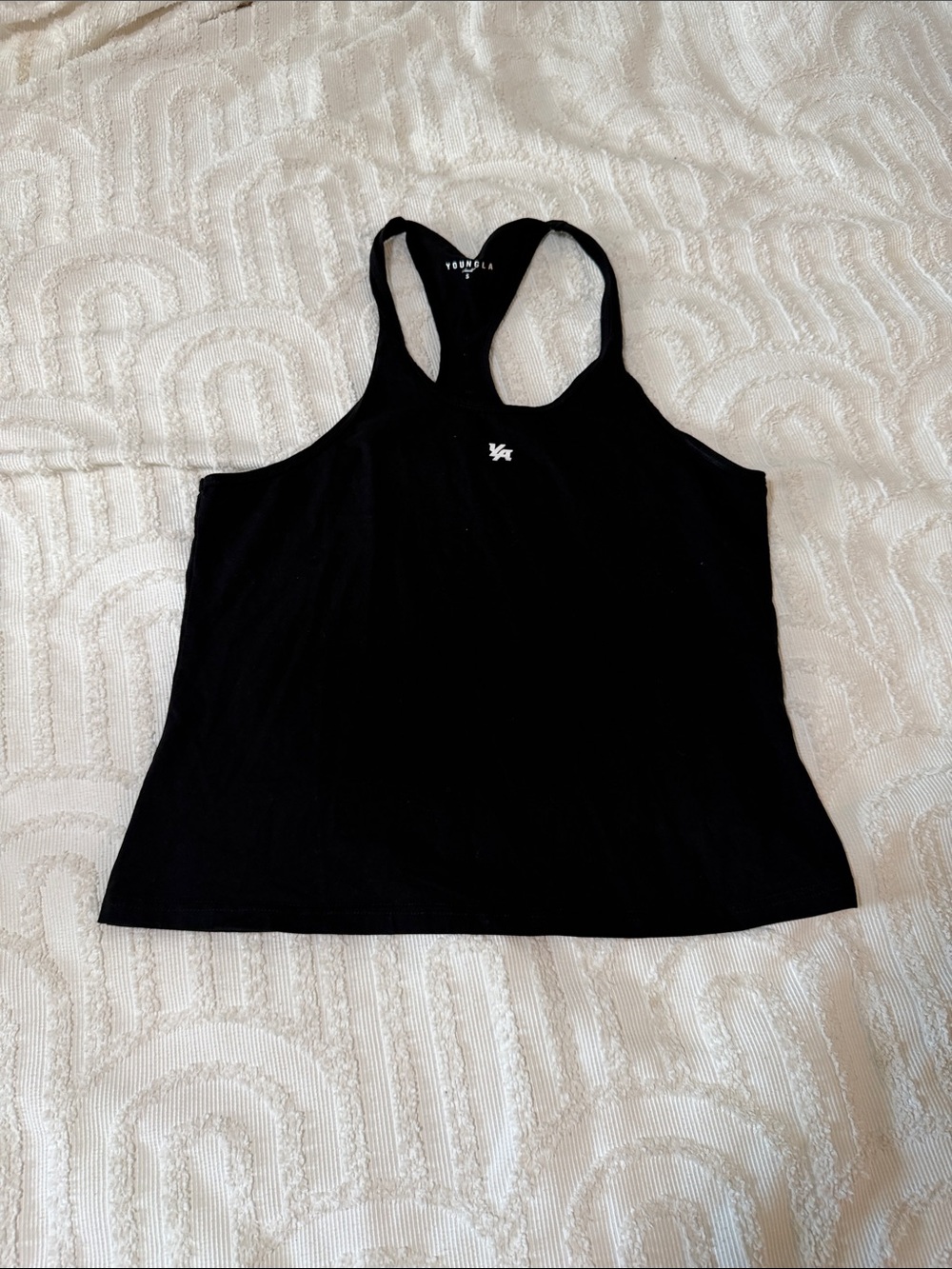 YoungLA Black Racerback Tank Top